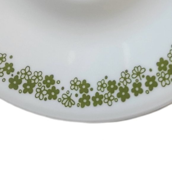 Corelle by Corning Saucer Green Crazy Daisy Spring Blossom Flowers Set of 4 - Picture 3 of 4
